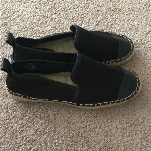 H&M Shoes - H&M black 37 7 canvas espadrilles new flats